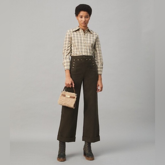 Tory Burch Moleskin Sailor Pants NEW - Picture 1 of 13